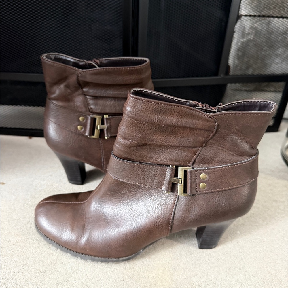 Elegant Brown Ankle Booties